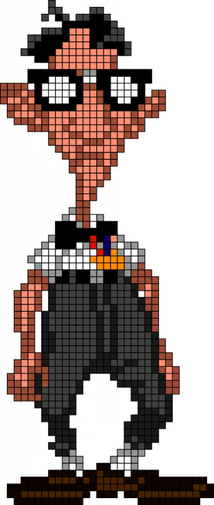 Día del tentáculo Bernard Bernoulli Hama Perler