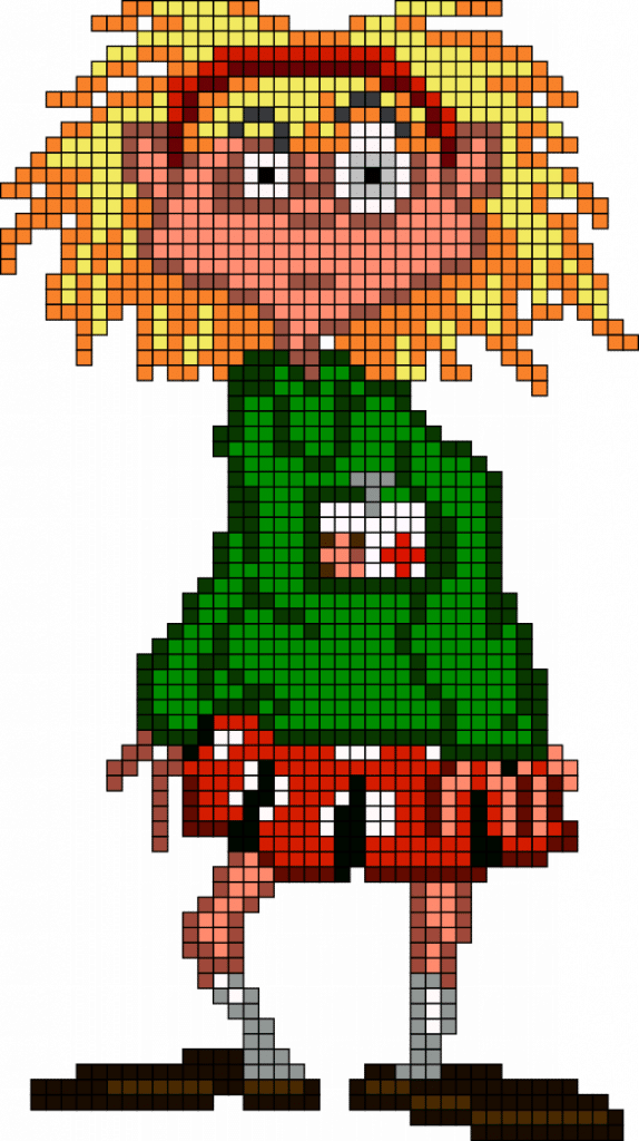 Dia del tentáculo Laverne Hama Perler