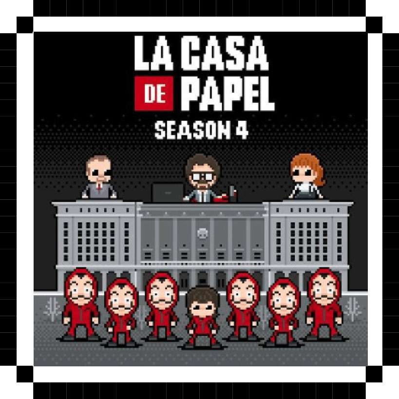 La casa de papel en Pixel Art