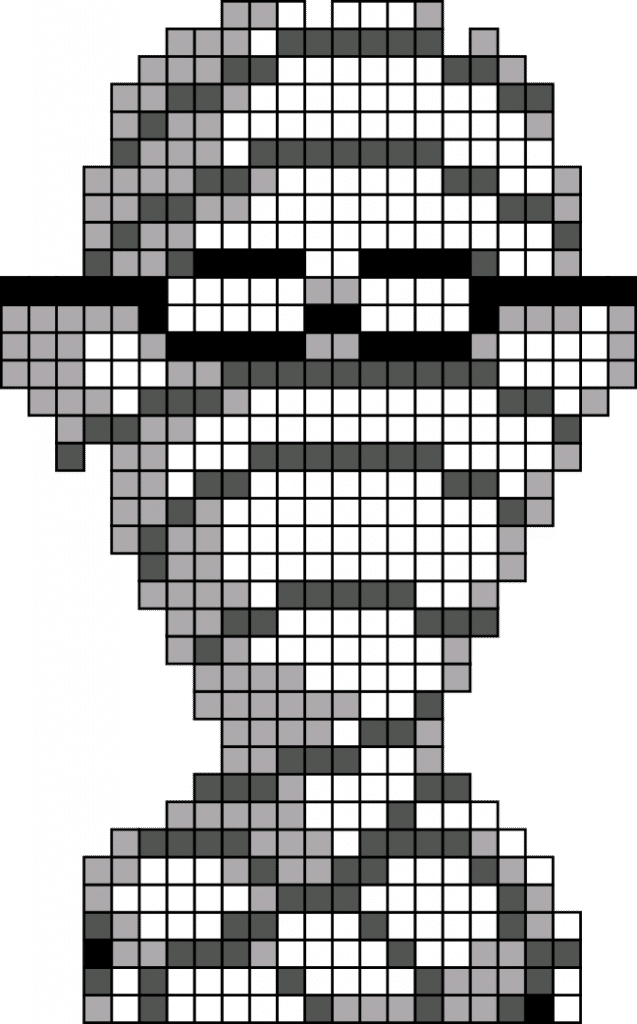 Maniac Mansion Primo Muerto Ted hama perler pixel art