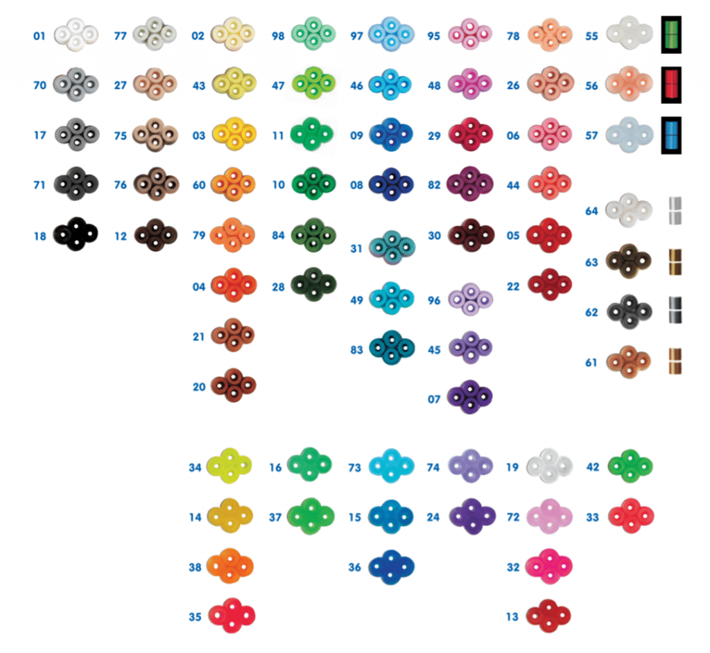 Orden por colores de los hama beads
