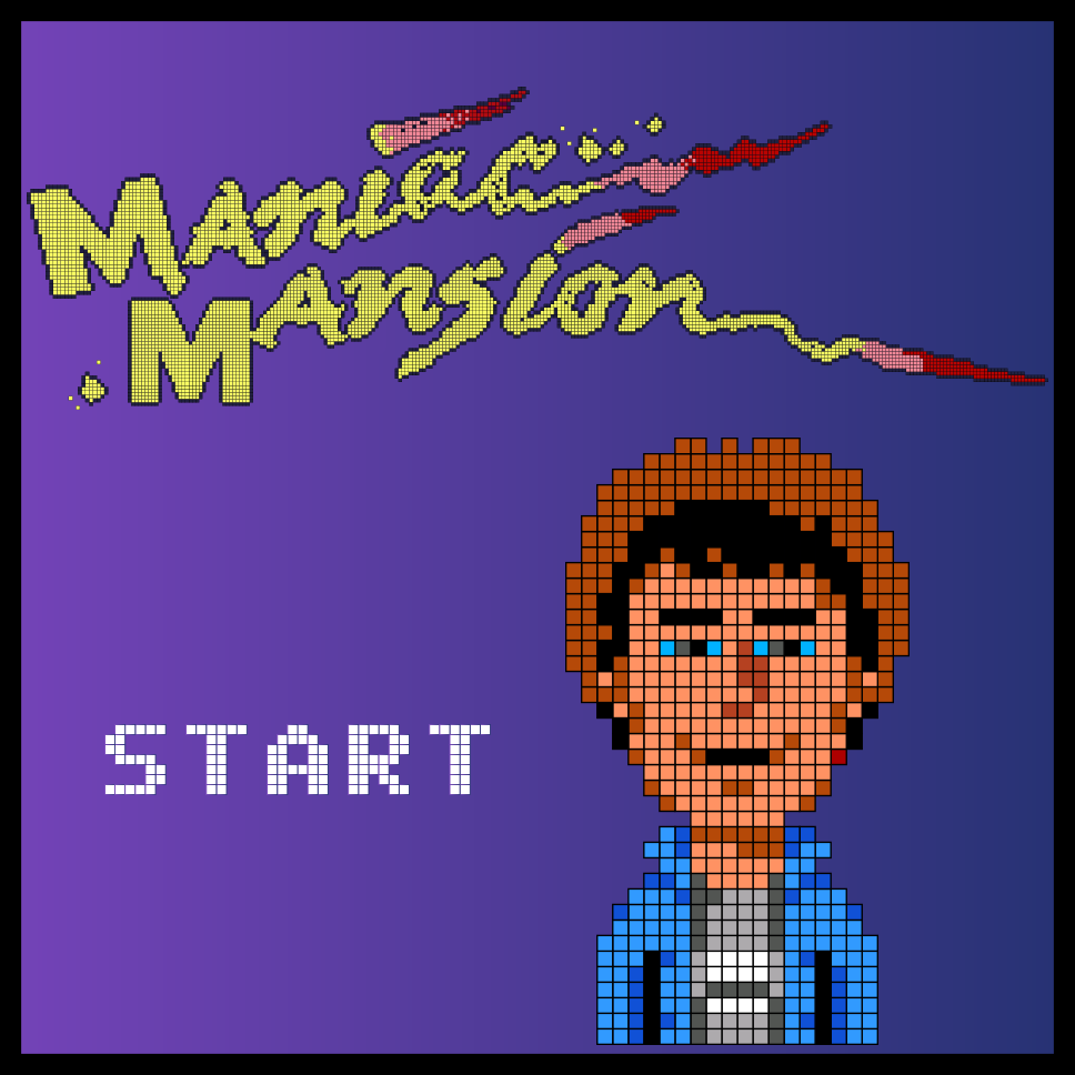 Maniac Mansion Pixel Art Hama Perler