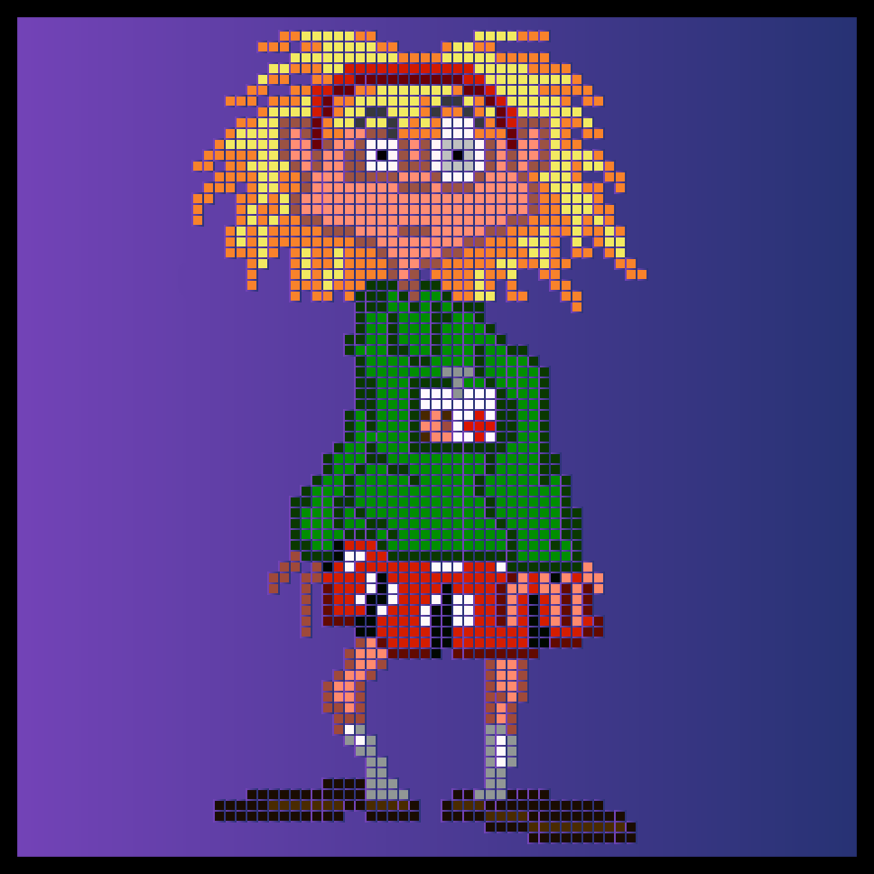 DÍA DEL TENTÁCULO LAVERNE HAMA PERLER PIXEL ART PLANTILLAS