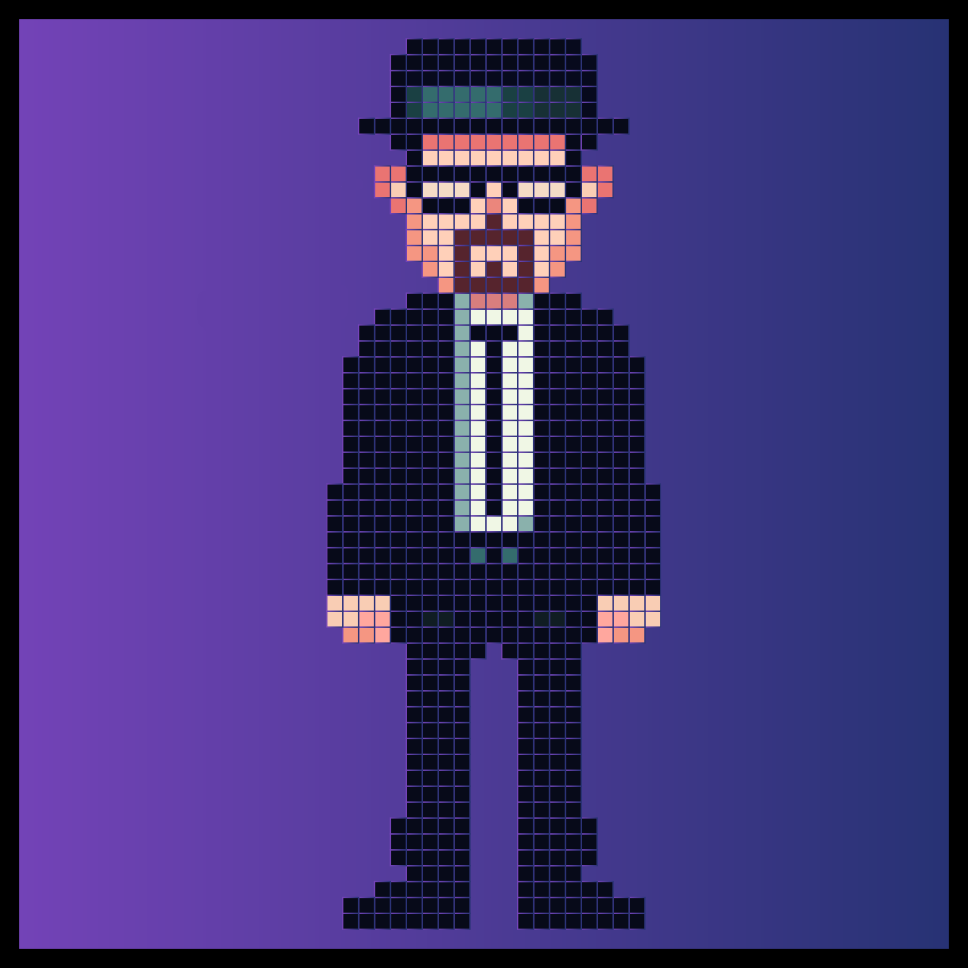 Breaking Bad Walter White Heisenberg Pixel Art Hama Perler