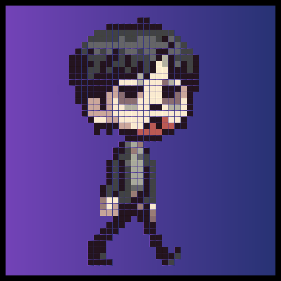 Zombie Walker The Walking Dead The Ones Who live TWD Pixel Art Hama Perler Plantillas