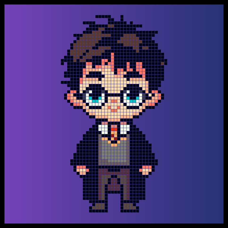 Harry Potter Plantilla Pixel Art Hama Perler